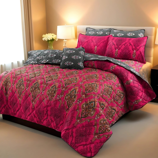 Conjunto de Cama de Seda Gelada Indici