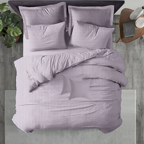 Conjunto de Cama de Seda Gelada Stripe